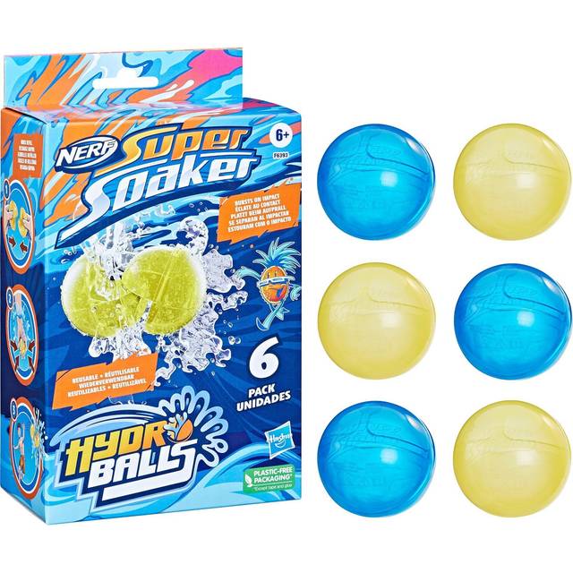 Nerf Super Soaker 6 Pack Hydro Balls Reusable Quick Refill