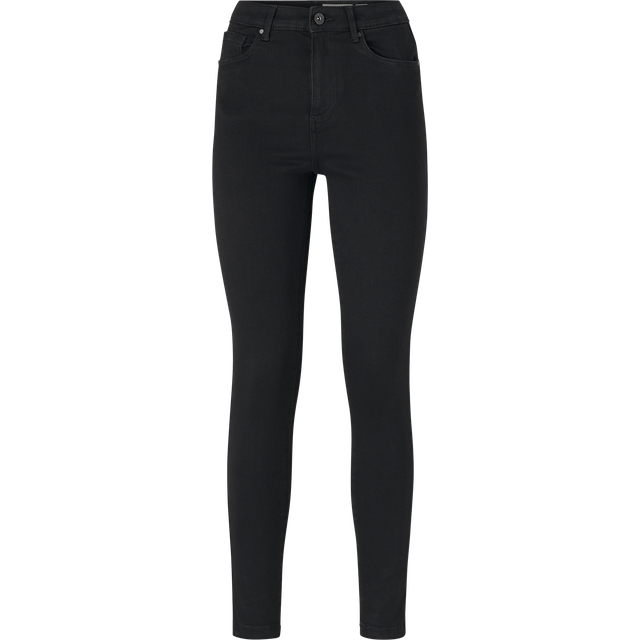 VERO MODA dam skinny jeans VMSOPHIA hög midja skinny fit byxor, svart, S