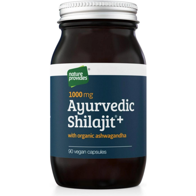 Shilajit & Ashwagandha 90 kapslar - Nature Provides