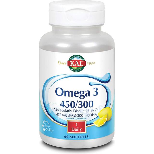 KAL, Omega 3 450/300, 60 Softgels (1,280 mg Per Softgel)