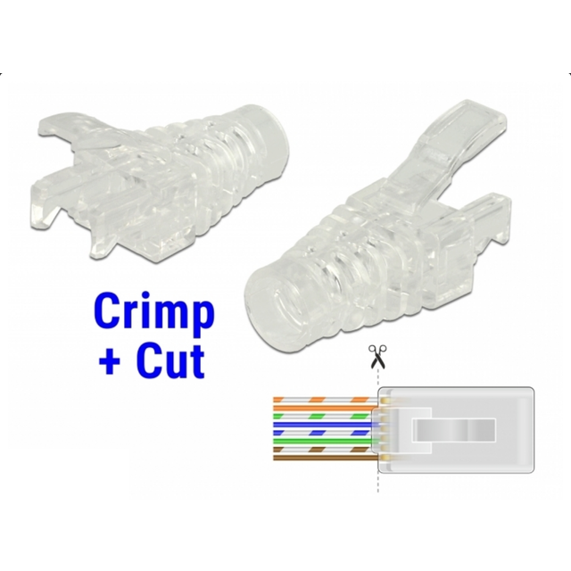 DeLock RJ45 crimp+cut Modularstik 20