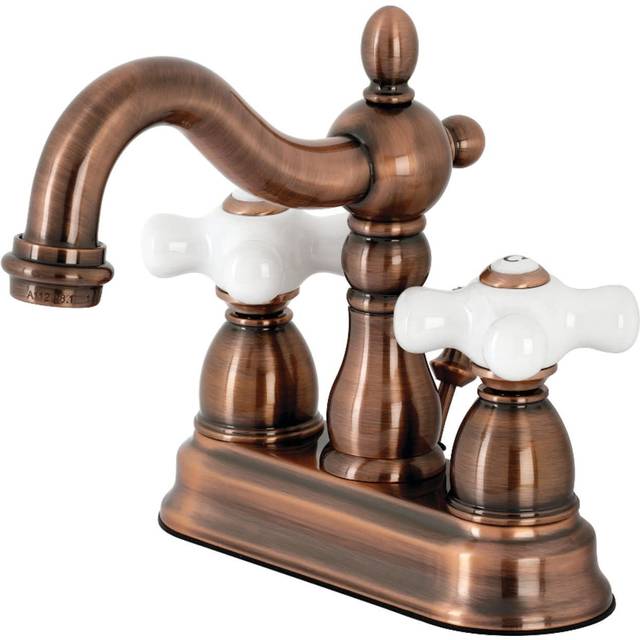 Kingston Brass KB160PXAC Heritage 4 in. Centerset Bathroom Faucet  Ant
