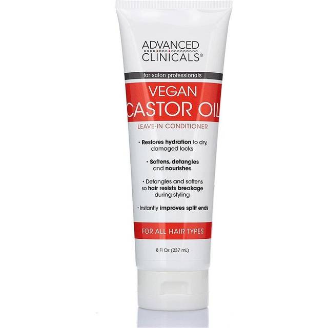 Advanced Clinicals, Vegan Castor Oil, Leave-In Conditioner, 237ml