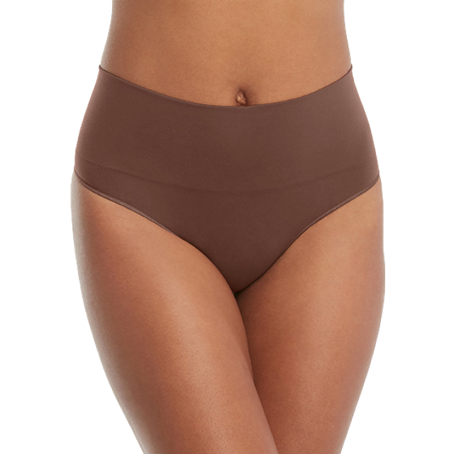 SPANX Shapewear for Women Everyday Shaping Tummy Control Panties Thong , Naked 4.0, L