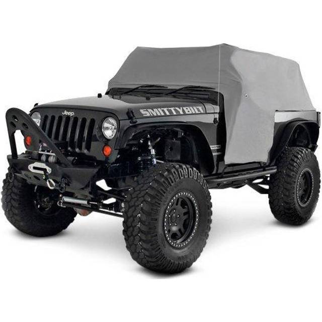 Smittybilt 1068 Gray Water-Resistant Cab Cover with Door Flap
