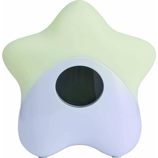 Lily 73155 Night Light with Temperature Display - Baby Light - Built-in Battery - Multicoloured - Long Running Time - White