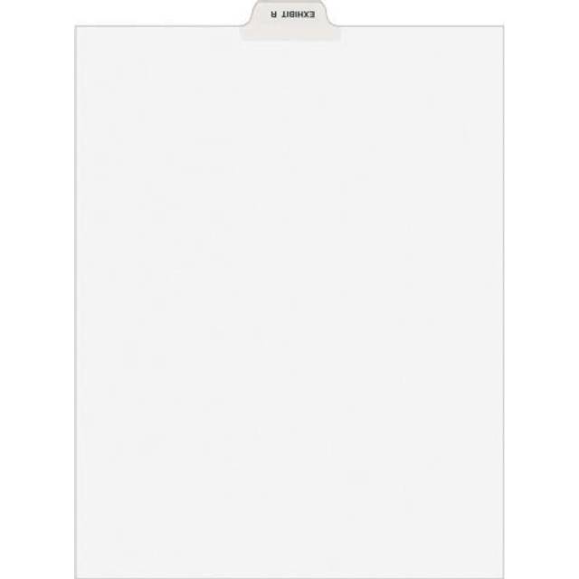 Avery 12391 Avery-Style Preprinted Legal Bottom Tab Dividers  Exhibit R  Letter  25/Pack