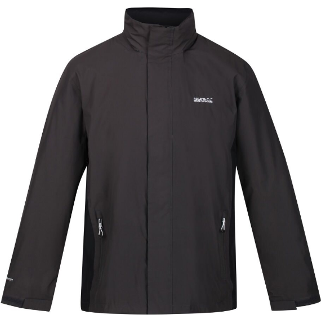 (S, Pacific Green/Black) Regatta Great Outdoors Mens Outdoor Classic Matt Hooded Waterproof Jacket