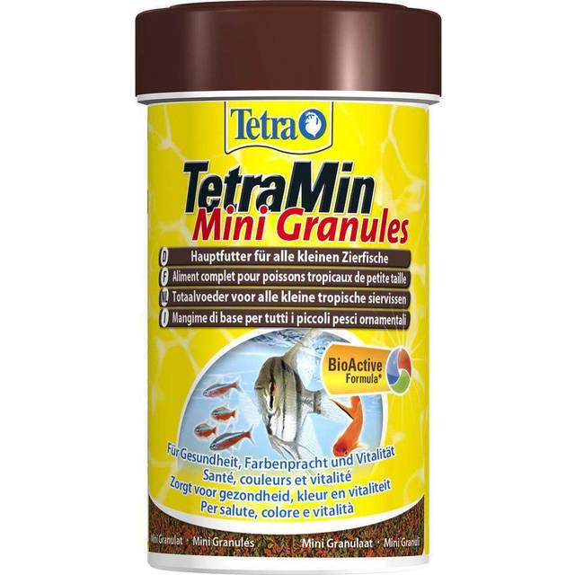 TetraMin mini granulat (huvudfoder i granulatform för små prydnadsfiskar) 100 ml burk