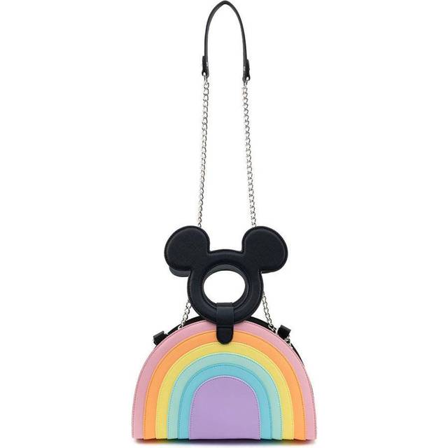 Loungefly x Mickey Mouse Pastel Rainbow Handled Crossbody Bag (One Siz