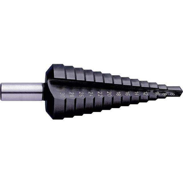 Exact 50068 HSS Stegborr 6 - 30 mm TiAIN Total längd 98 mm 3-skaft 1 st