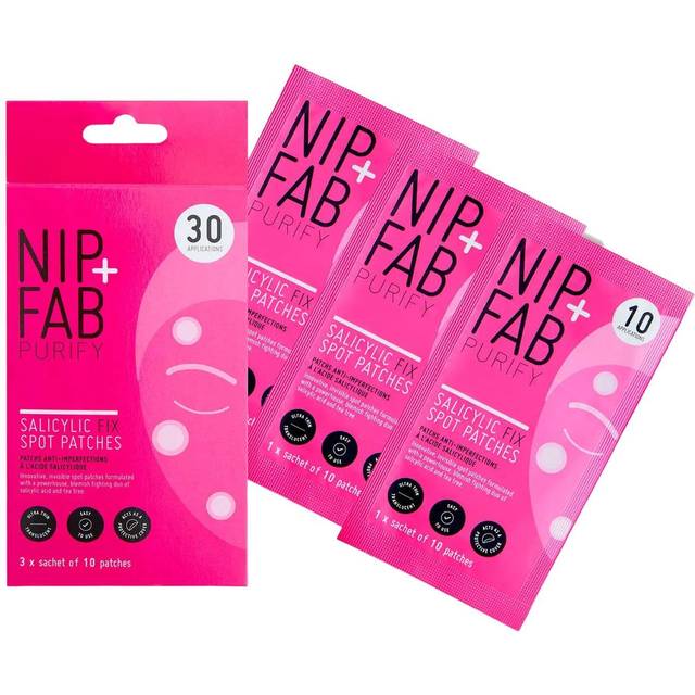 Nip Fab Salicylic Acid Fix Spot Patches for Face with Tea Tree Blemishes Dark Spots Patch 30 Count