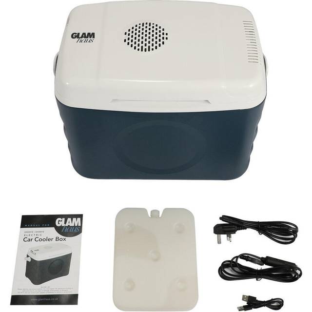 GlamHaus Electric Cooler Box 22L - Blue