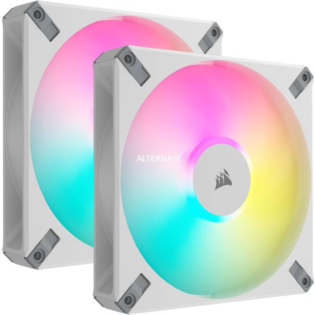 Corsair iCUE AF140 RGB Elite Vit 2-pack