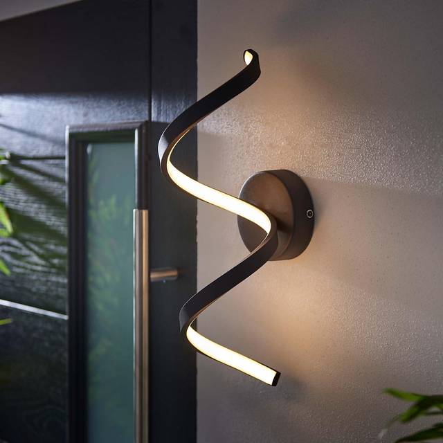 Endon 95601 Astral LED 1 Light Outdoor Wall Light Black White