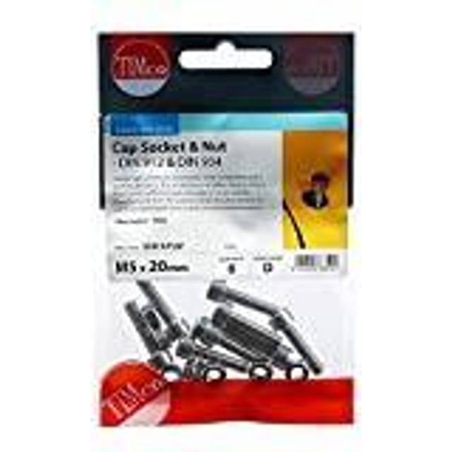 TIMCO Socket Screws & Hex Nuts Cap Stainless Steel - 520CAPSSP - Pack- you get 7