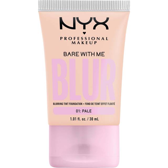 NYX Professional Makeup Mjukgörande foundation med medelhög täckning och matt finish, upp till 12 timmars vård och fukt, med niacinamider, bar med mig, färg: Pale, 1 x 30 ml