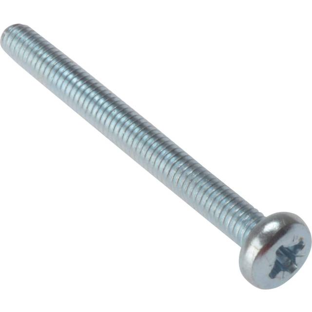 Forgefix Phillips Pan Head Machine Screw M4 x 40 (25 Pack) in Silver Steel