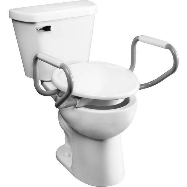 BEMIS 7YR85320ARM clean Shield 3 Elevated Toilet seat with Support Arm
