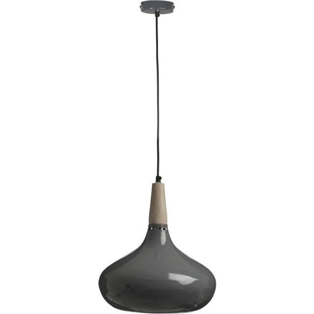 Interiors by Premier Curved Down Pendant Light - Grey - One Size
