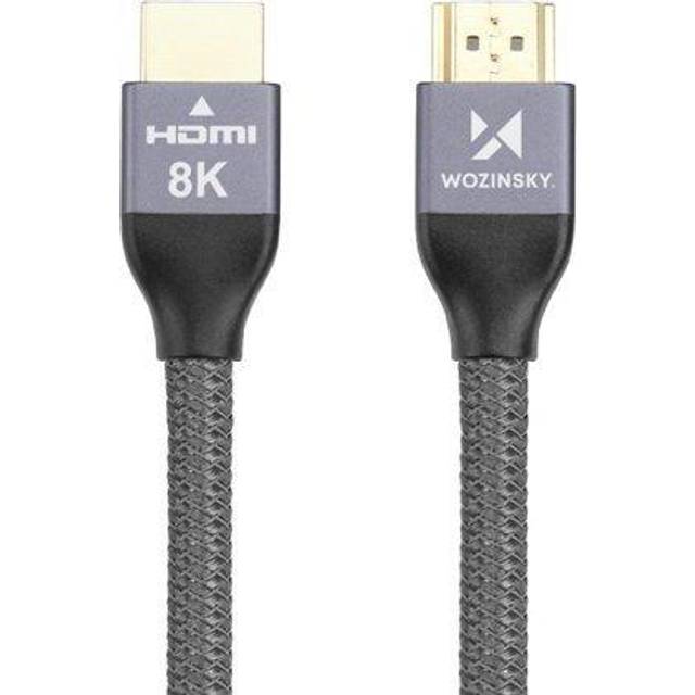 Wozinsky HDMI cable 2.1 8K 60Hz, 4K 120Hz, 1 m Silver (WHDMI-10)