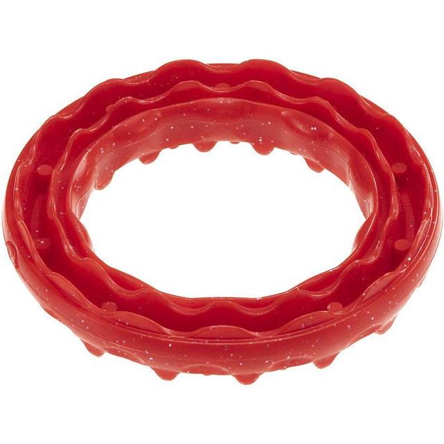 Ferplast Smile chewing ring, red - Size S: diameter 12 x H 2.4 cm