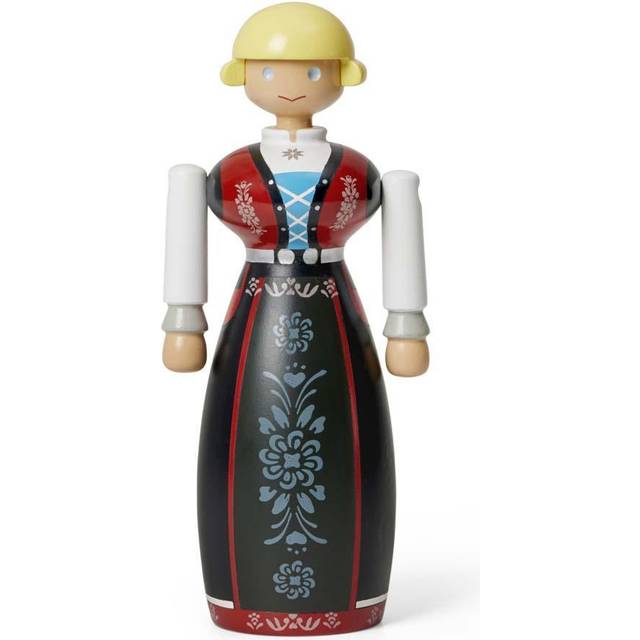 Kay Bojesen Denmark Kay Bojesen woman in Norwegian folk costume Black-red-white