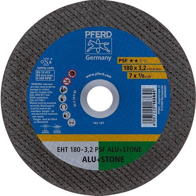 Pferd Cut-off Wheel EHT 180-3,2 PSF Aluminium and Stone- you get 25