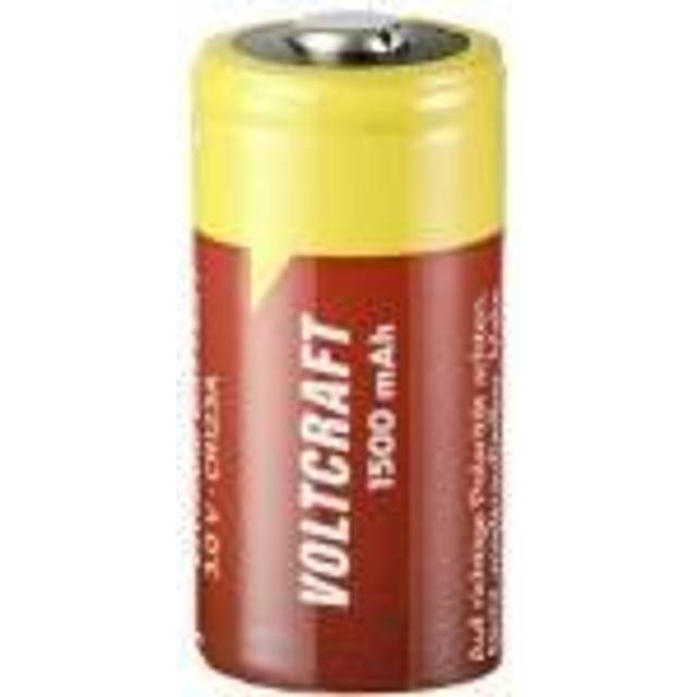 VOLTCRAFT CR123A CR123A Fotobatteri Litium 1500 mAh 3 V 1 st