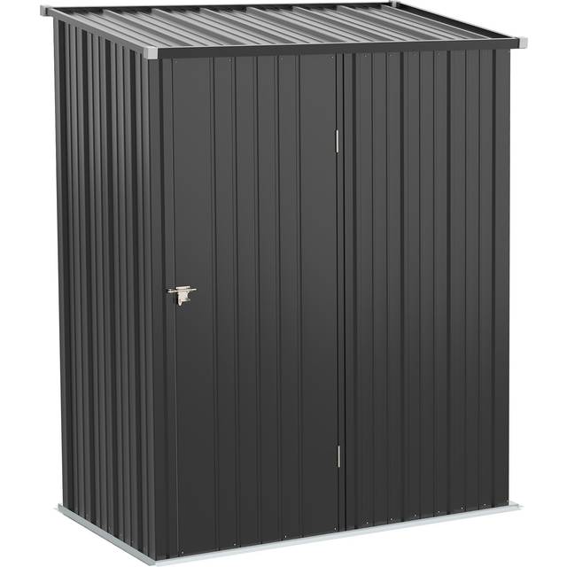 Outsunny Outdoor Storage Shed Steel Garden Shed w/ Lockable Door for Backyard | TJ Hughes