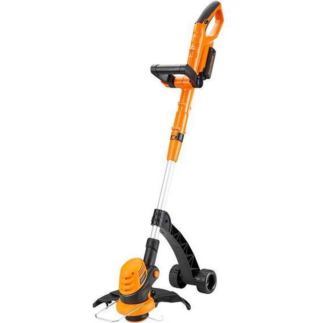 LawnMaster 24V 25cm Cordless Grass Trimmer - Orange