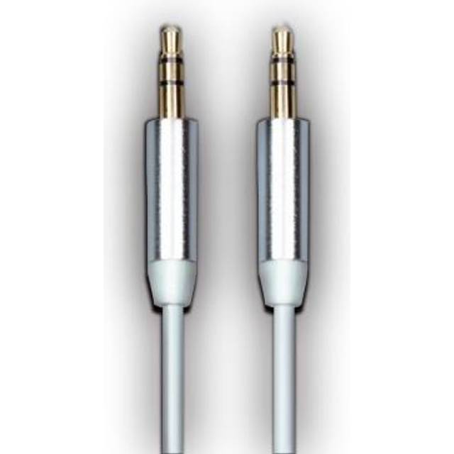 Carwise AUX-ljudkabel 3.5 mm 1 m - Vit