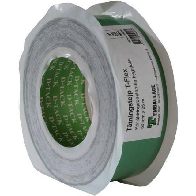 T-Emballage T-Flex Tätningstejp 60 mm x 25 m (slitsad)