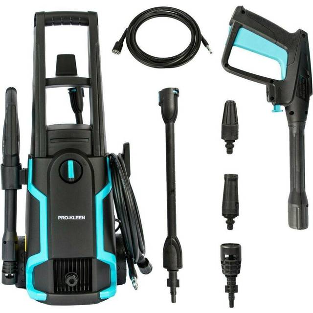 Electric Pressure Washer Power Cleaner for Patio & Car 1.6kW 135 Bar - Black - One Size