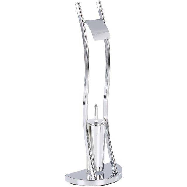 Toilet Roll and Brush Holder SOACHA Metal Silver