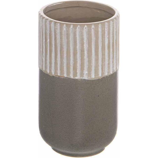 Mason Collection Grey Ceramic Straight Vase