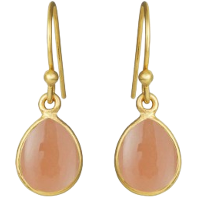 Susanne Friis Bjørner Örhängen 18 kt. Guldpläterad Silver 5249-2-124 - Dam - 925 Sterling Silver - Gold/Orange