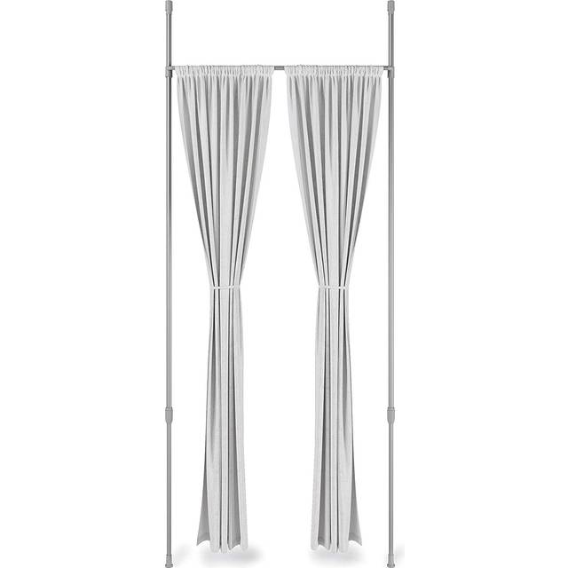 Umbra Anywhere Expandable Rod Curtain Rod and Room Divider (Metallic-Nickel)
