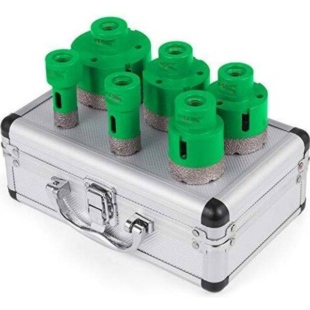 Vevor - Mophorn Diamond Holesaw Set, 6PCS, 20/25/40/45/50/68mm, M14 Thread, Portable Stoneware Hole Cutter, Drill Bits for Ceramic, Tiles, Granite,