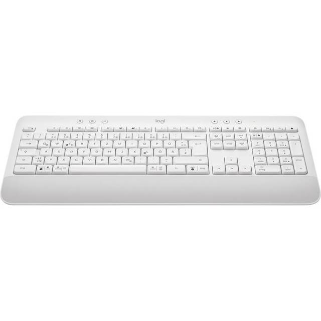 Logitech Signature K650 Comfort Full-Size Trådlöst Tangentbord med Handledsstöd, tysk QWERTZ - Grå