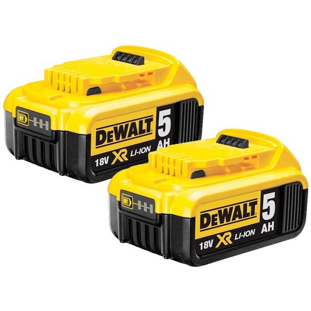 DEWALT DCB184-XJ XR Lithium-Ion Battery, 5Ah, 18V, 20cm x 20cm x 20cm, Pack of 2