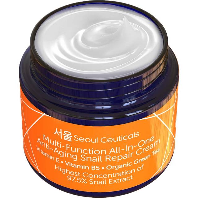 Korean Skin Care Snail Mucin Repair Cream - Korean Moisturizer Night Cream 97.5% Snail Mucin Extract - All In One Recovery Power For The Most Effectiv