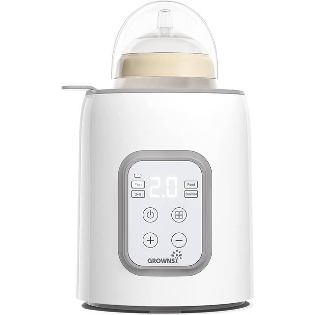 Bottle Warmer 8-in-1 Fast Baby Milk Warmer and Steriliser with LCD/Timer, Warms Evenly, Food Warmer&Defrost BPA-Free Warmer Display Accurate