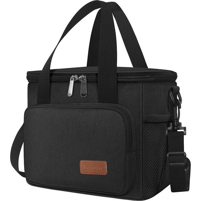 Femuar Reusable Lunch Box for Men/Women - Insulated Lunch Bag Leakproof Lunchbox for Work Office Picnic Beach - Freezable Lunch Cooler Bag with Adjust
