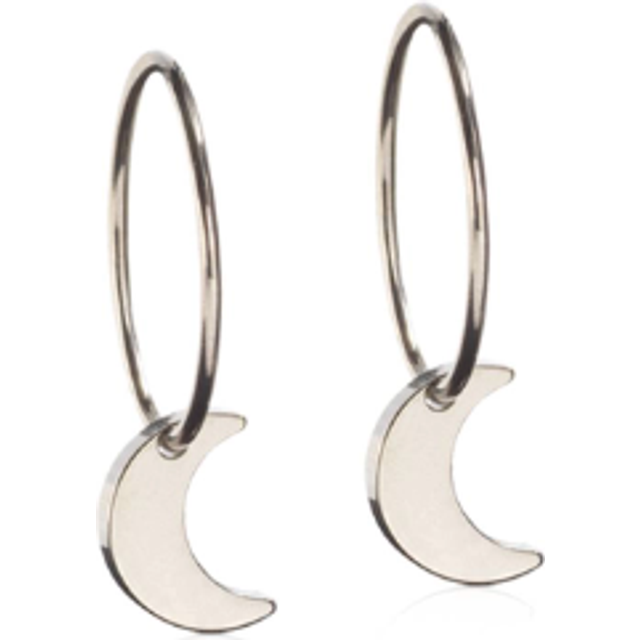 Blomdahl Natural Titanium Ear Ring 14 mm Penda Moon 8 mm