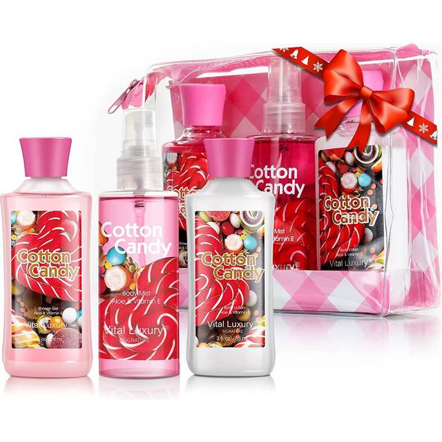 Vital Luxury Bath & Body Care Travel Set  Home Spa Gift Set Includes Body Lotion  Shower Gel  and Fragrance Mist  Personal Body Care Travel Set for Bi