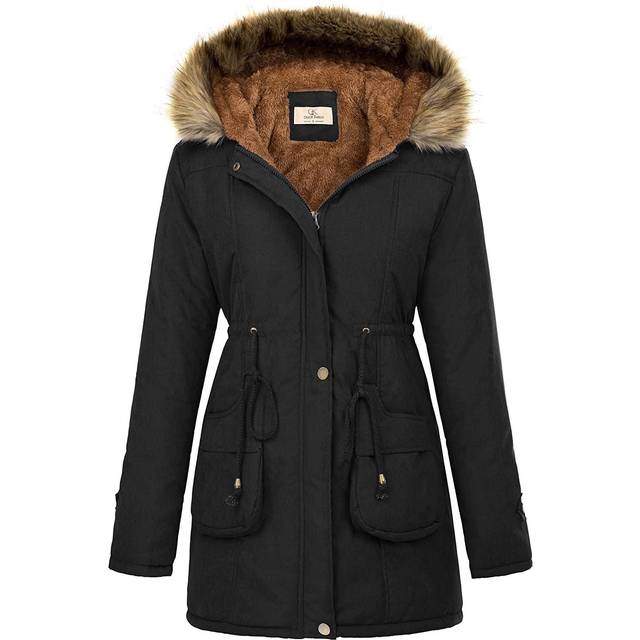 GRACE KARIN Winter Coats for Women Long Thicken Jacket Hooded Parka Co