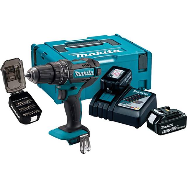 Makita Makita DHP482JX14 18V LXT Combi Drill Limited Edition (2 x 5.0Ah Batteries) in Makpac Case DHP482JX14