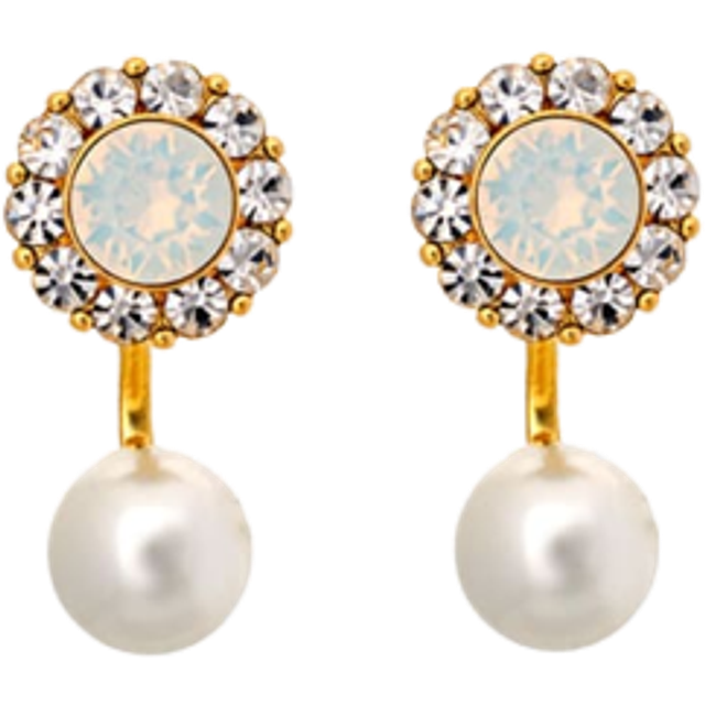 Miss Sofia Butterfly Örhängen - Ivory Opal