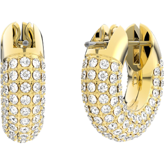 Swarovski Dextera Gold Hoop Earrings